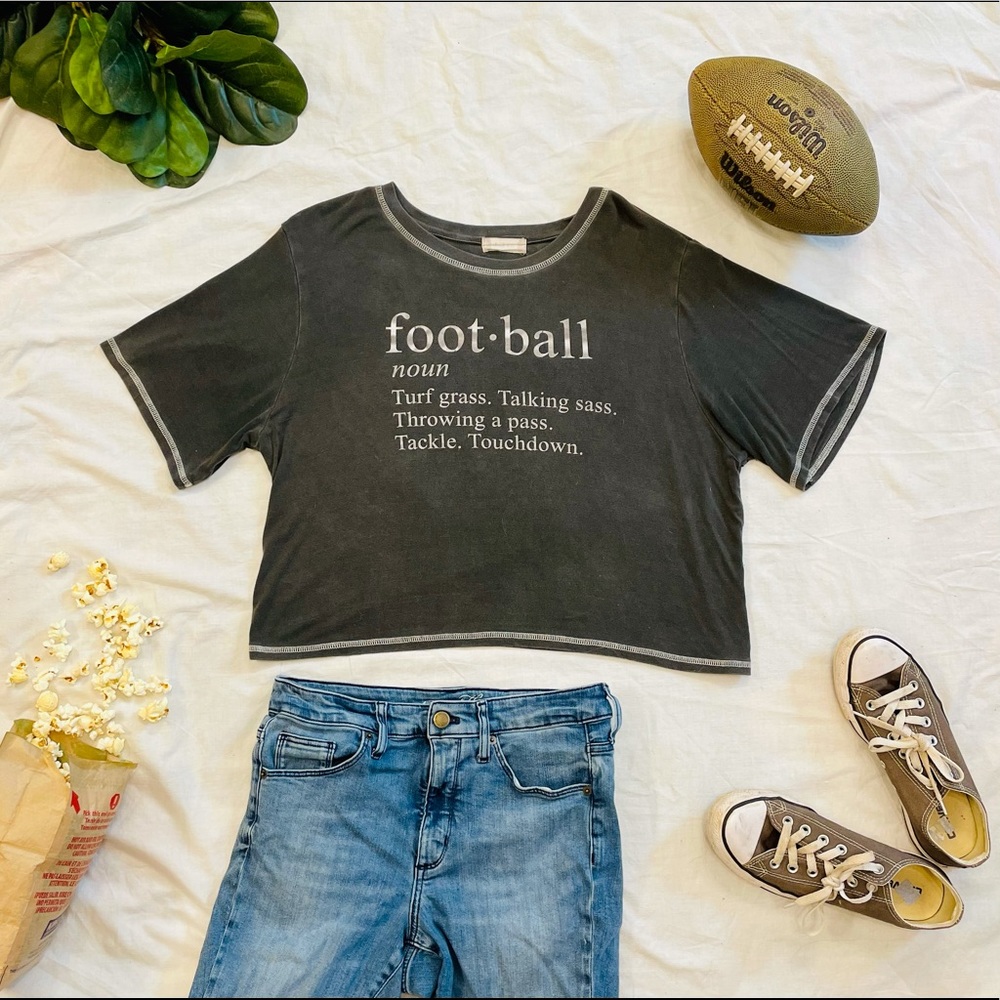 Altar’d State Football Crop Top Woman’s Small